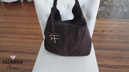 Lady Pisa Monogram Suede